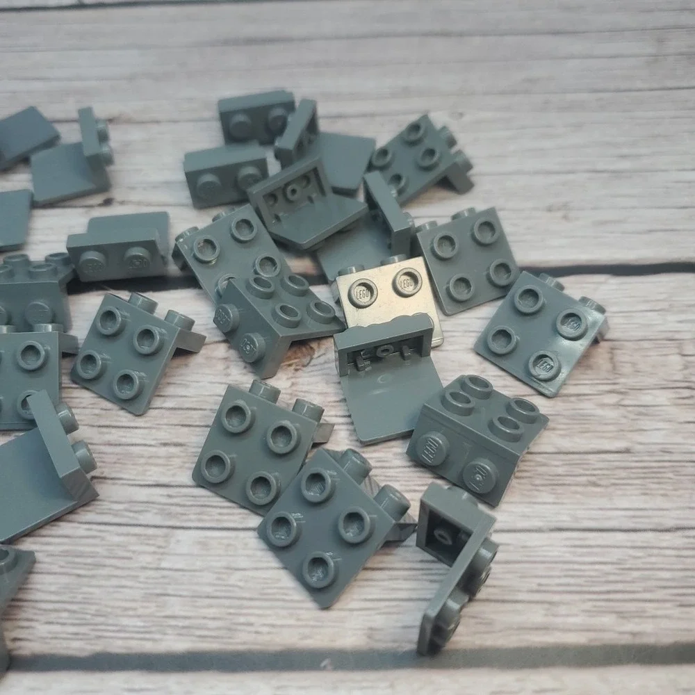 LEGO Parts - Dark Bluish Gray Bracket 1 x 2 - 2 x 2 - No 44728‎ - QTY 30